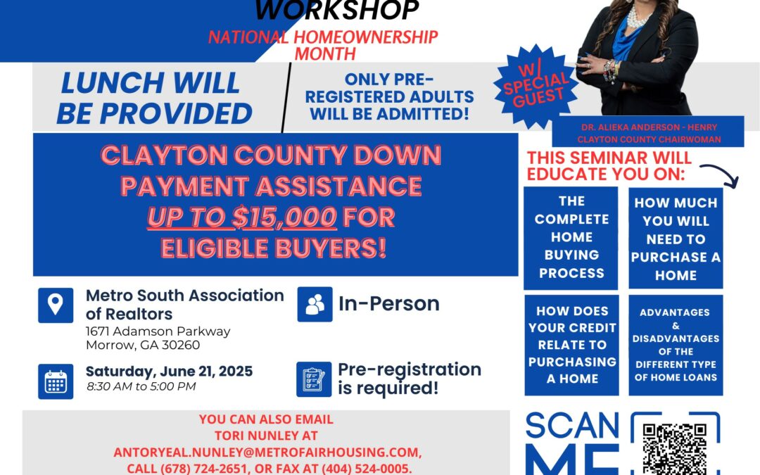 Homebuyer Education Workshop, June 21, 2025