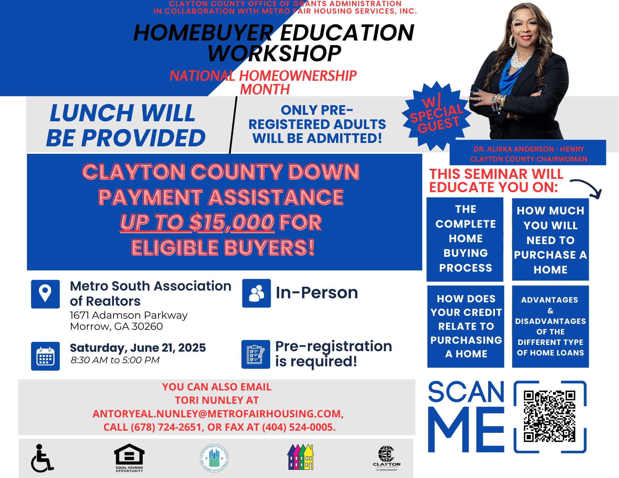 Homebuyer Education Workshop Flyer June 21, 2025