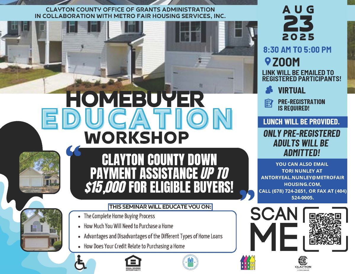 Homebuyer Education Workshop Flyer
