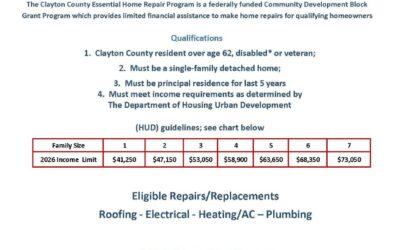 Public Notice: Clayton County Essential Home Repair Program