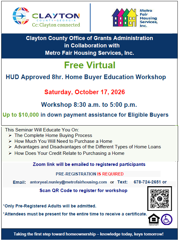 Home Buyer Education Workshop 2026